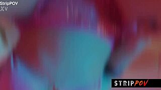 freaky girl teases with twerking stripping and humping in see through panties until nut