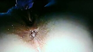 Blindfolded wife bound and fucked hard with rabbit toy