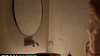 blonde relieves stress in threesome with boss and cute friend