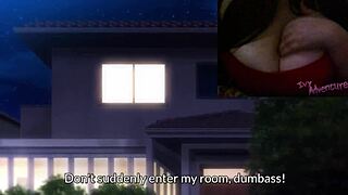 chubby girl shows big tits and nipples in solo watching session