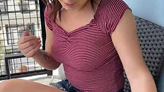 Evie christian cons her friends stepdad to fuck her tight pussy