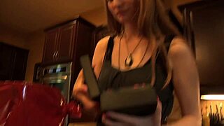 Lesbian Love Between Ela Darling and Sovereigh Syre Two Sluts Stick Sex Toys in Shaved Pussies with Licking