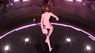 Meiko's full nude cat costume mod in Project Diva contrasts her goddess curves with intriguing big tits exposure.