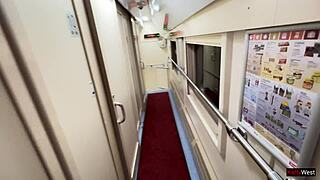 Girl woke up on public train from penetration into her wet pussy!