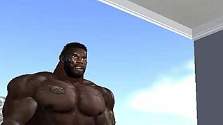 clinton mcdonald, the huge hunk, shows the neighborhood wife how to handle his massive black cock