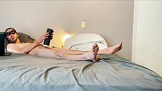 what's up with this homemade masturbation using stroking sucking vibrating toy on feet