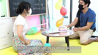 How does this tuition teacher hardcore teach her lessons in rough pov student sex?