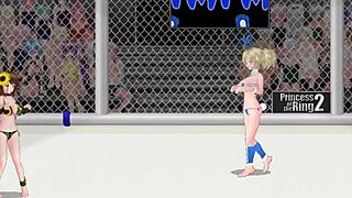 Princess Mimi Battles Rena in Street Wrestling Ring Showdown