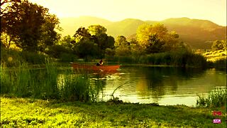 Lovely couple, are you banging outdoors in the middle of a lake on small 18+ boat with cowgirl riding and deepthroat?