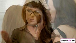 lesbian psychologist explores ass licking with sexually insatiable patient, kissing and fingering hairy beaver in lingerie during muff diving session