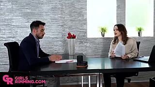 Girlsrimming Presents A Unique Job Opportunity With Ass Licking And Hardcore Office Action