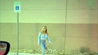 hey, that big tit blonde slut chokes on uber driver's monster cock, gets fucked doggystyle outdoors, and begs for creampie in pov