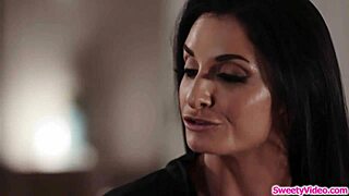 Teen babysitter, let me lick you, says the lesbian boss with big tits