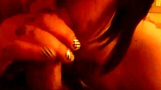 Overwhelmed with passion as my friend delivers an intense deepthroat blowjob in homemade action