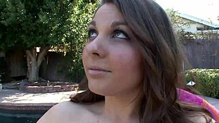 Young brunette caley hayes performs blowjob on step dad in taboo scene