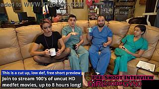 channy crossfires dental checkup behind scenes with latex gloves 😏