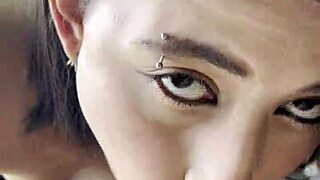 Blowjob turns into cuckold scene with cum swallowed in the mouth. The girlfriend handles it in the dorm with her friend watching.