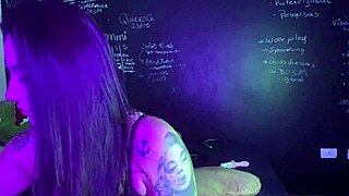 lexi enjoys a relaxing smoke break while using her favorite toy for some solo fun time