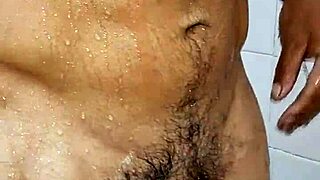 My friend says she'll take his virginity only if he shaves his cock hair during depilation in bath.