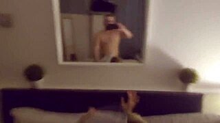 Fucking my best friend's hot sister rough and hard with deepthroat quickie on tight pussy.