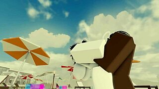 This black bitch gets creampie fucked on the beach - ready for more?