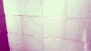 the bricklayer shows up to finish the job finds the boss lady cleaning the pool area and convinces her to go to the bathroom for a blowjob