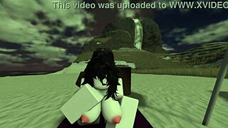 This black bitch gets creampie fucked on the beach - ready for more?