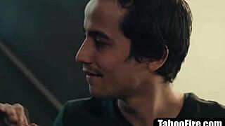 young cute girl woken up and fucked hard by friends stepbrother with big tits blowjob