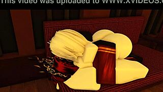 Roblox x limbus company faust helps out dante and they end up having a rough fuck in doggystyle