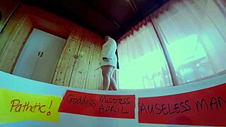 Dominatrix mistress april dominates the girl from ipanema with huge big horny holes ready for double fisting in this kinky femdom threesome.