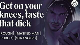 I fucked this slut at halloween party, masked man did stranger with sloppy blowjob asmr