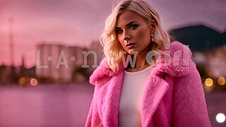 sexy straight girl feels so drawn in by her lesbian stylist's seductive moves on the sofa