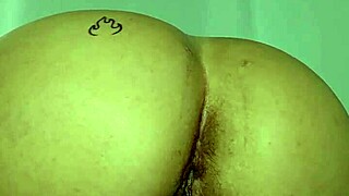 She prepped her asshole with a dildo to make it easier for her husband during anal masturbation session.