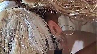 hey, pam the hotwife dresses as schoolgirl for bareback fun in front of hubby who can't resist joining with his cock 😈🔥