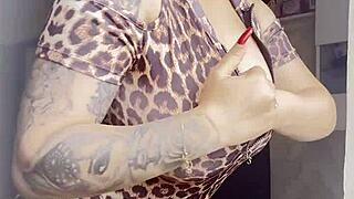 cute blonde with big ass and natural tits in teasing compilation