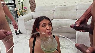 Do you crave dp and dv with latina anal piss slut taking big black cocks in her gaping ass?