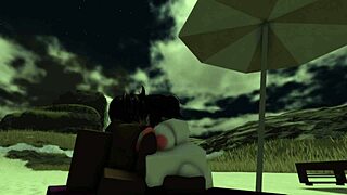 This black bitch gets creampie fucked on the beach - ready for more?