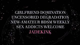 Pacar Tunduk Menjilat Bontot Lelaki Sambil Tahan Pukulan Punggung