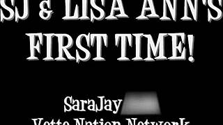 I love how Lisa Ann spreads her thick legs in lingerie with passion