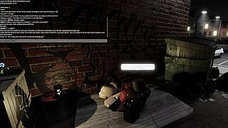 i met a character in the hotel corner of roblox studio for a quick encounter