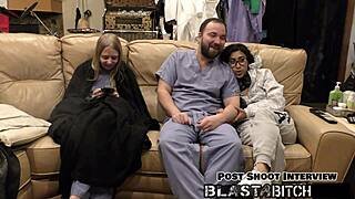 jasmine rose's thigh blasted with cum in pov 😏