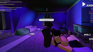 She wanted me to rearrange her insides so bad in Roblox Studio!