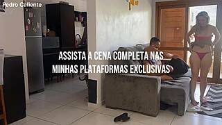 What if this blonde housewife slut gets rough quickie sex from a big cock stranger while hiding from her cuckold husband?