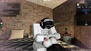 Pounding a big ass sex with a follower in doggystyle part 2