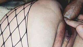 in a casual story mature skinny wife tries homemade anal with stockings and licking