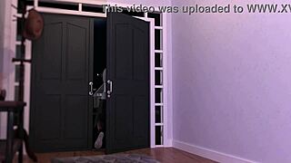 Chaval De 18 Años Triunfa Con Su Canguro Mientras Sus Padres No Estan En Casa. El Babysitter Y El Sexo Prohibido Contrastan En Esta Escena Intrigante.