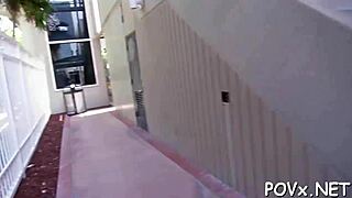 wicked cutie gets facial after rough pov blowjob and fucking in wild contest!