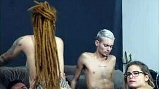 that redhead with dreads rode my friend hard while his wife gave me an amazing blowjob