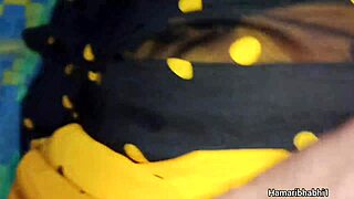 How does Desi Indian bhabhi Aishwarya handle this hot and rough bedroom fuck from her husband in the amateur video?