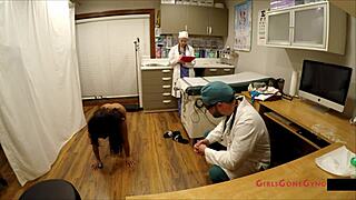 bratty orphans get a cheerleading physical check from jasmine rose